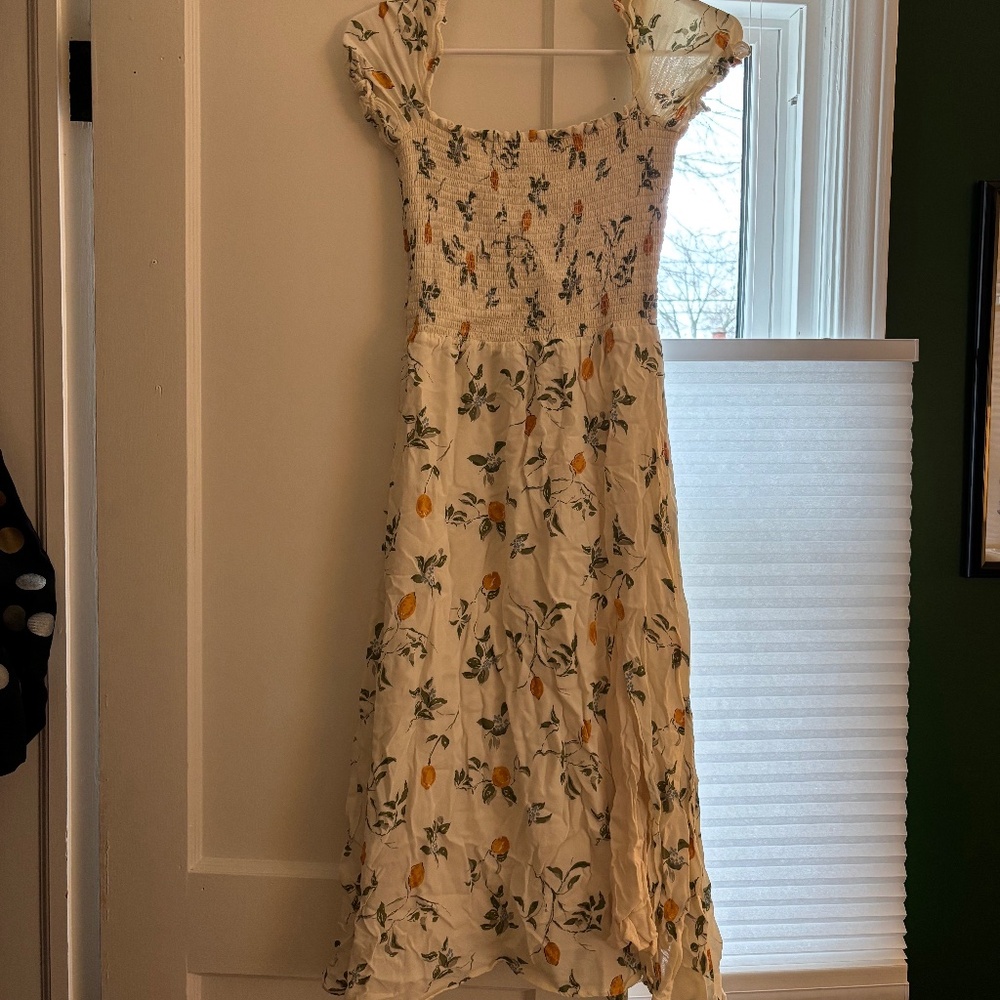 Reformation Citron Inka Dress Large - Picture 2 of 2
